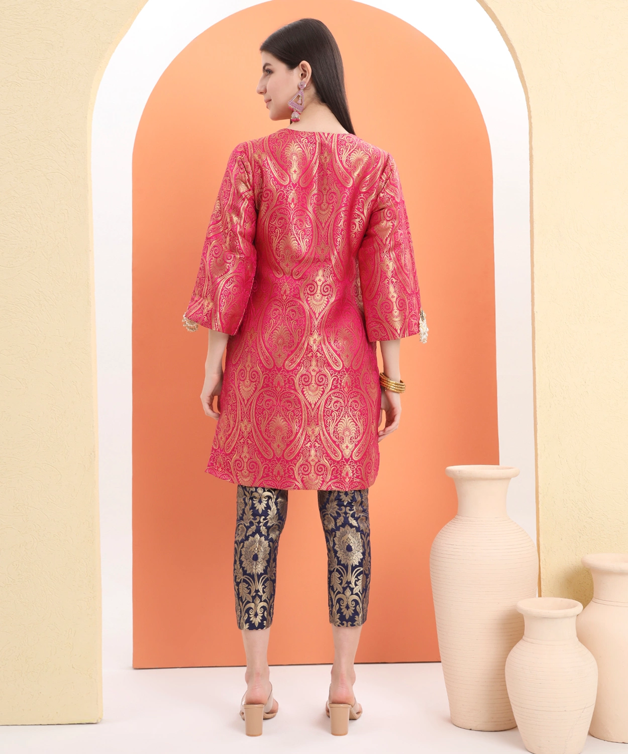 Brocade Suit And Brocade Straight Pant