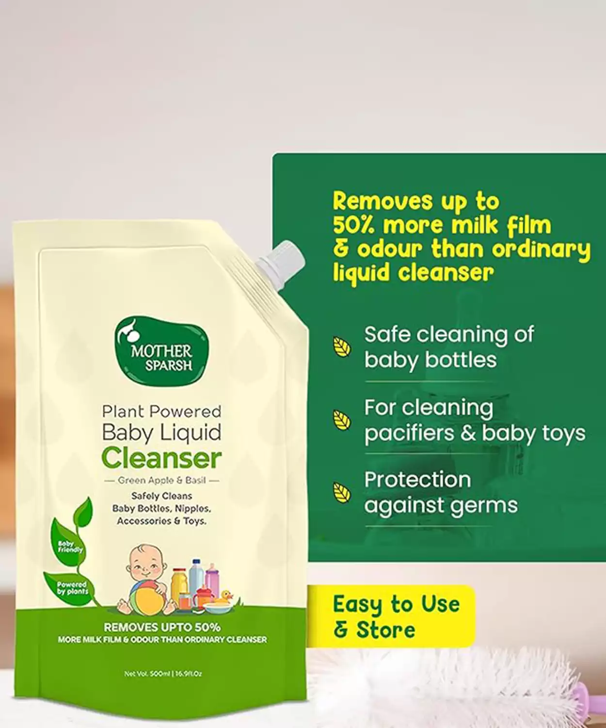 Natural Baby Liquid Cleanser- 500ml