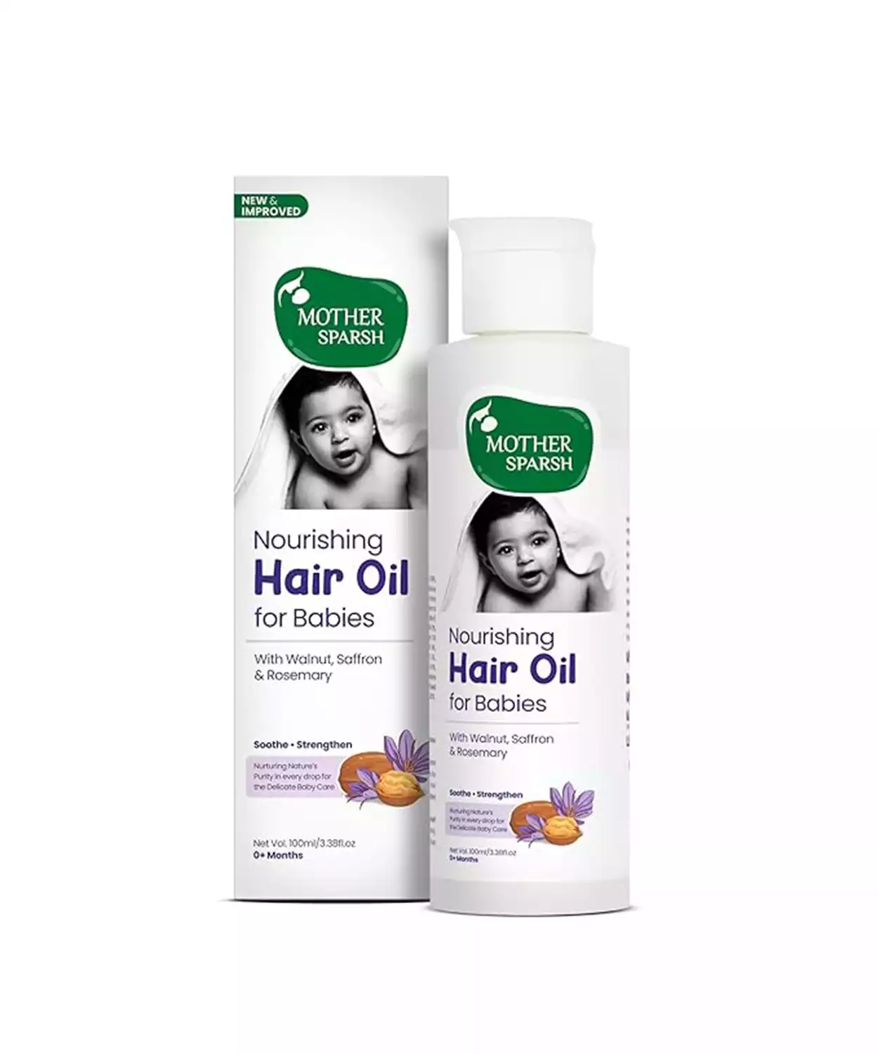 Nourishing Baby Hair Oil - Enriched with Saffron & Almond- 100ml
