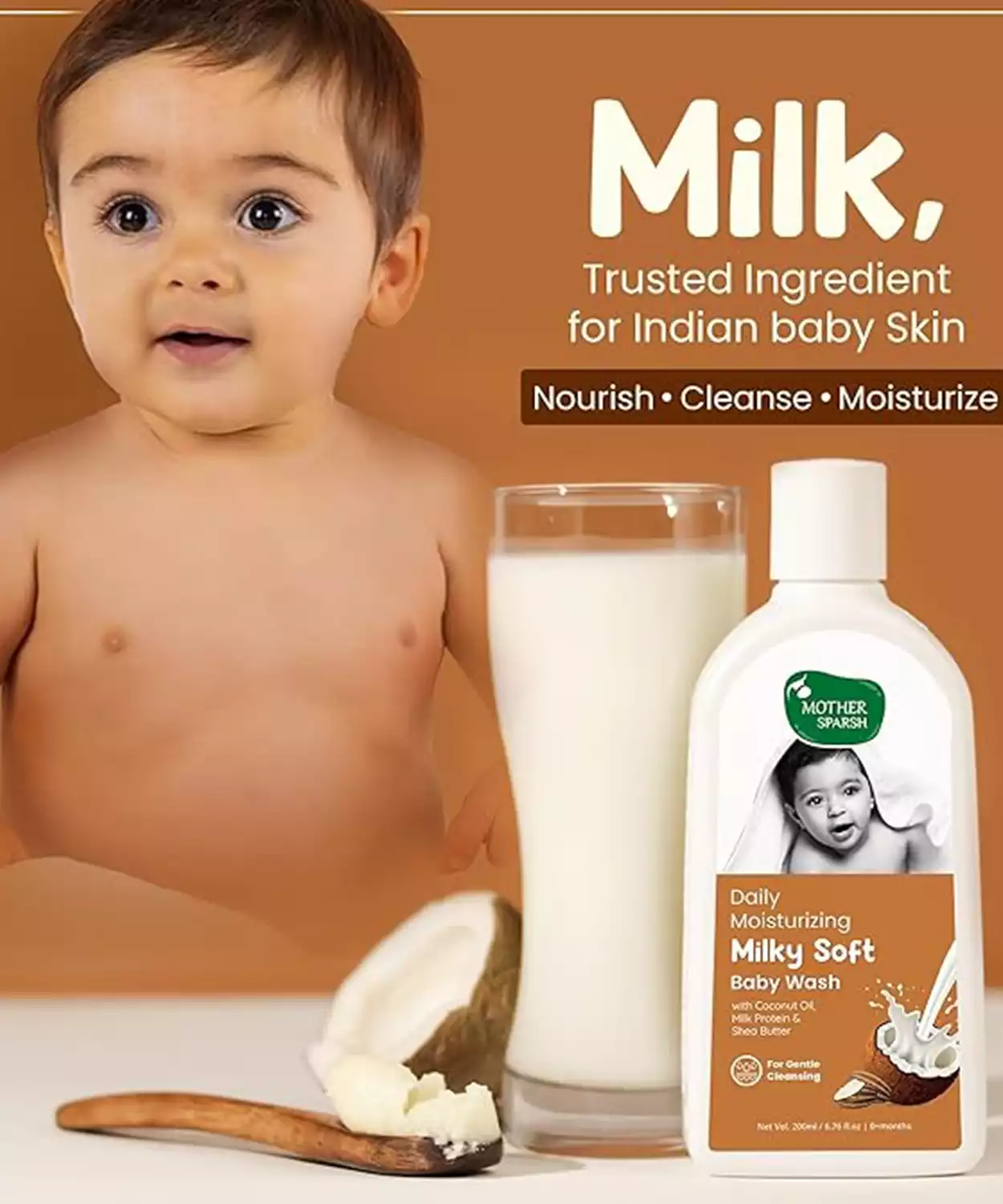 Milky Soft Baby Body Wash - 400m