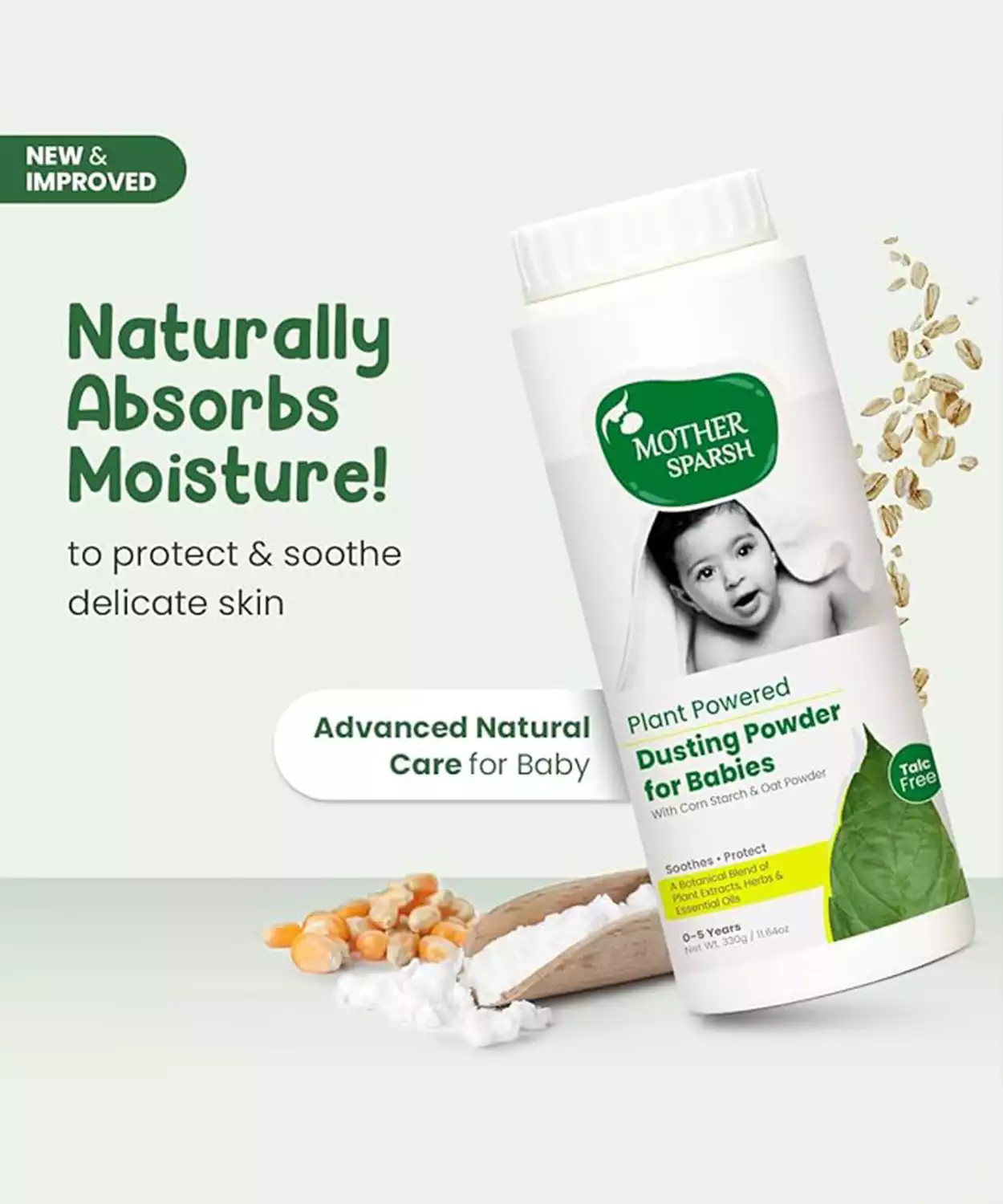 Plant Powered Dusting Powder For Babies - 330g