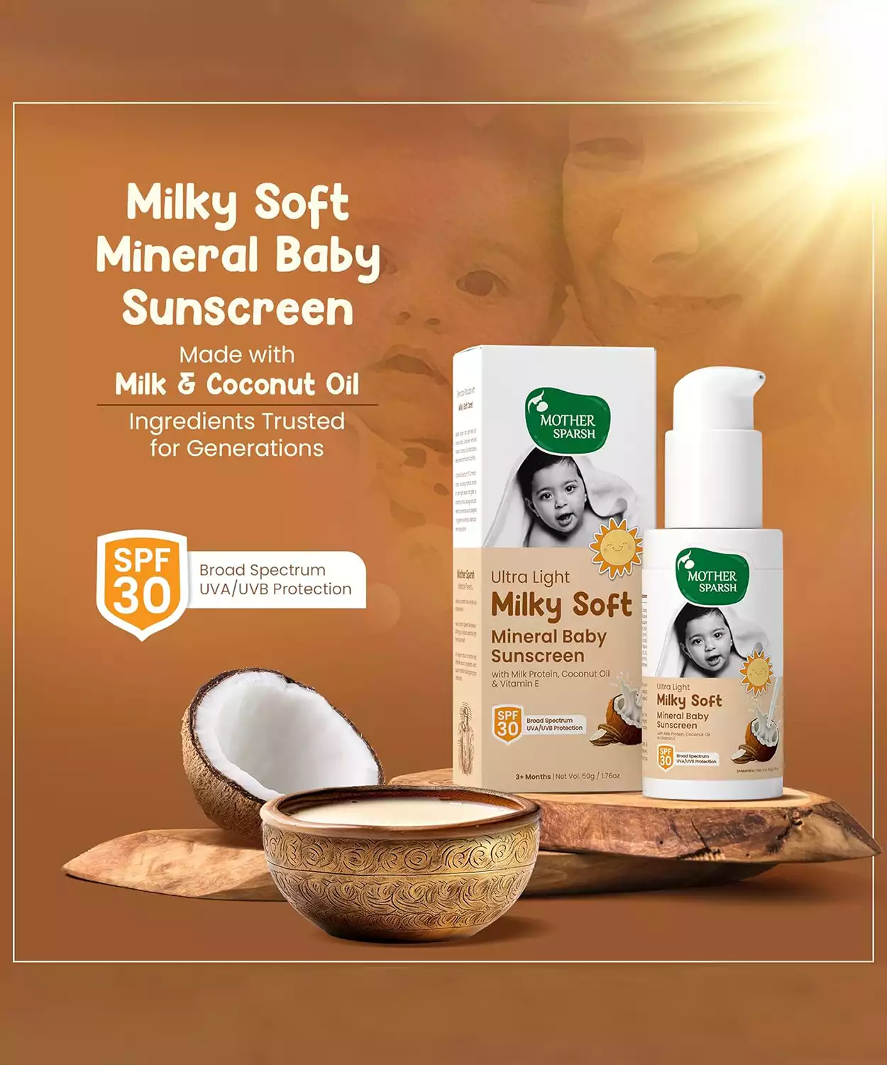 Ultra Light Milky Soft Baby Sunscreen- 50g