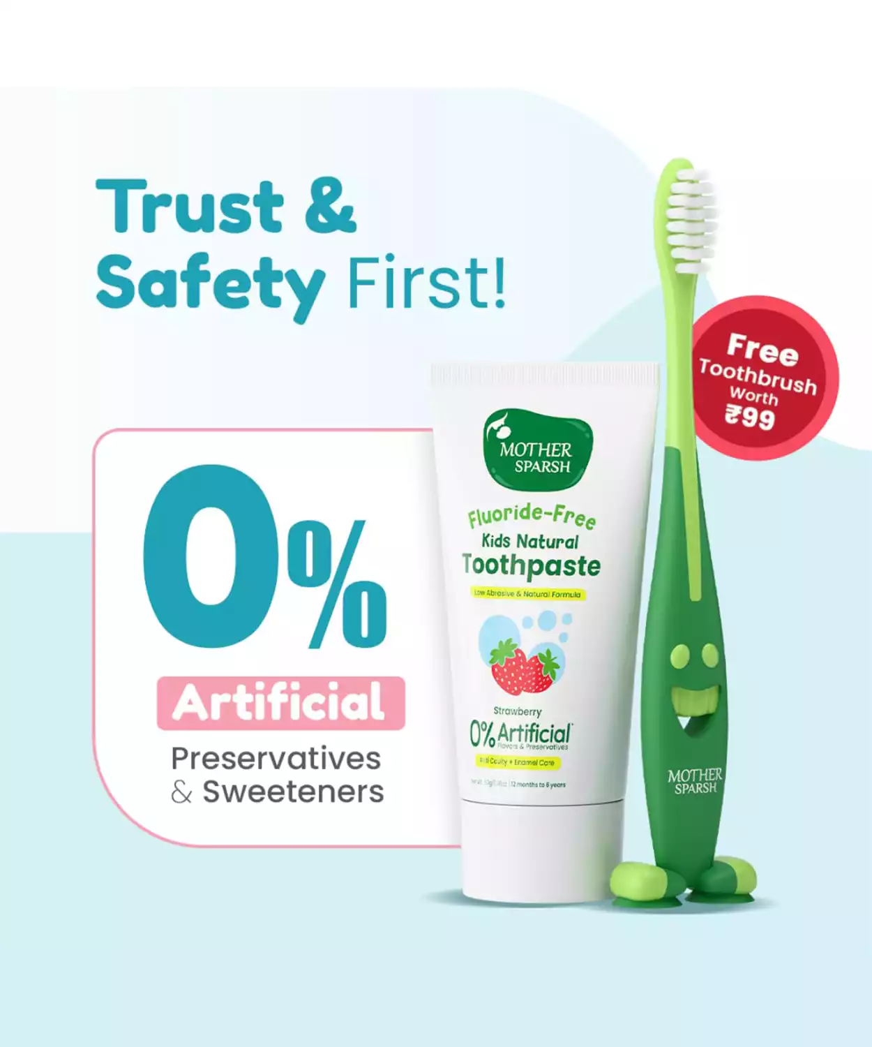 Strawberry Kids Natural Toothpaste- 50g