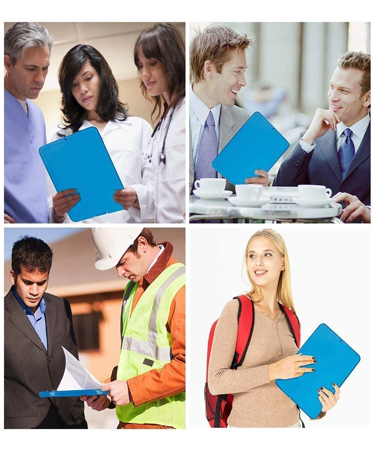 A4 Clip File Storage Nursing Clipboard Plastic Side Opening Box Waterproof PVC Flip