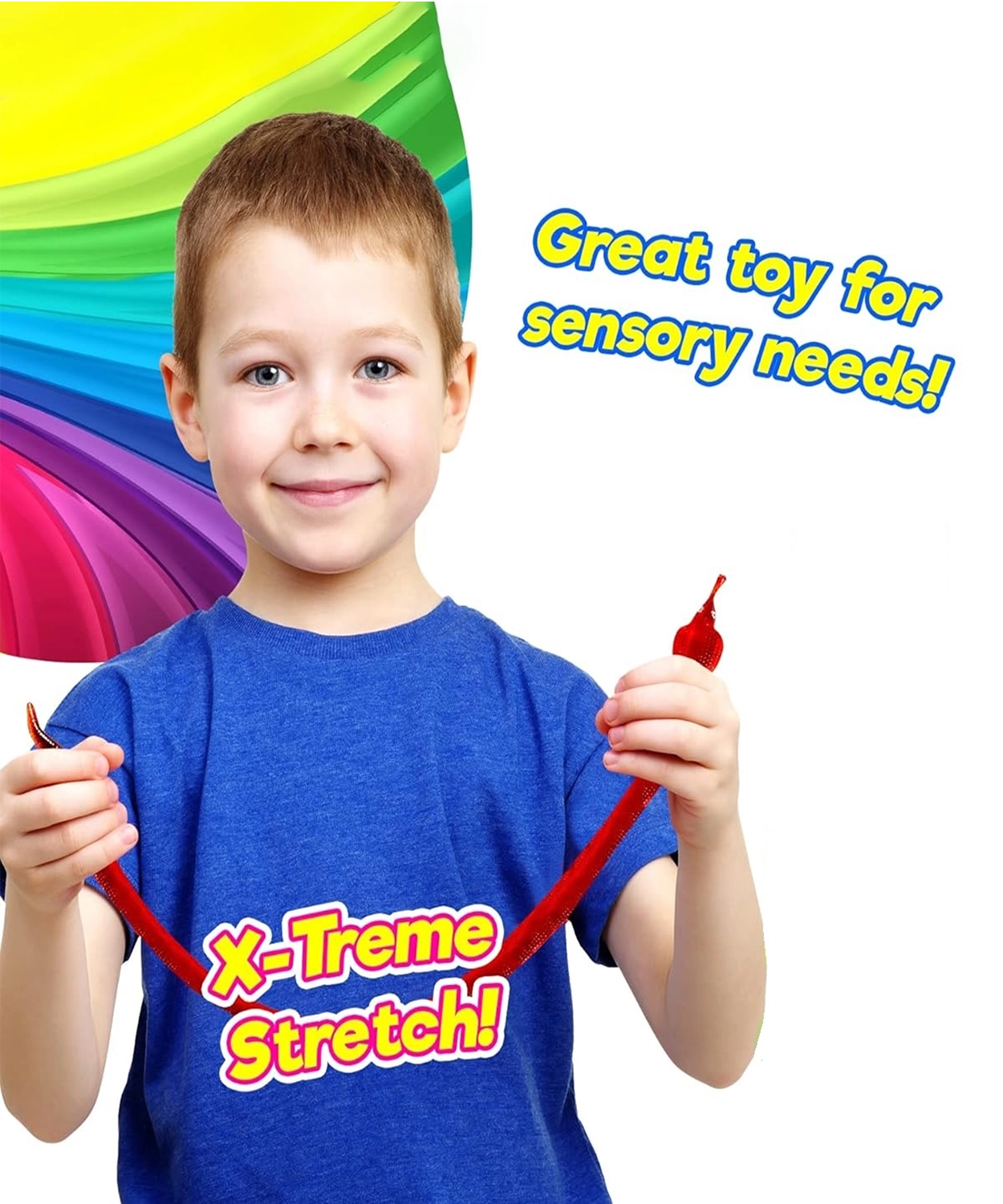 Stretchy Jelly Set of 2Pcs Snake Squeeze Anxiety Removal Toy