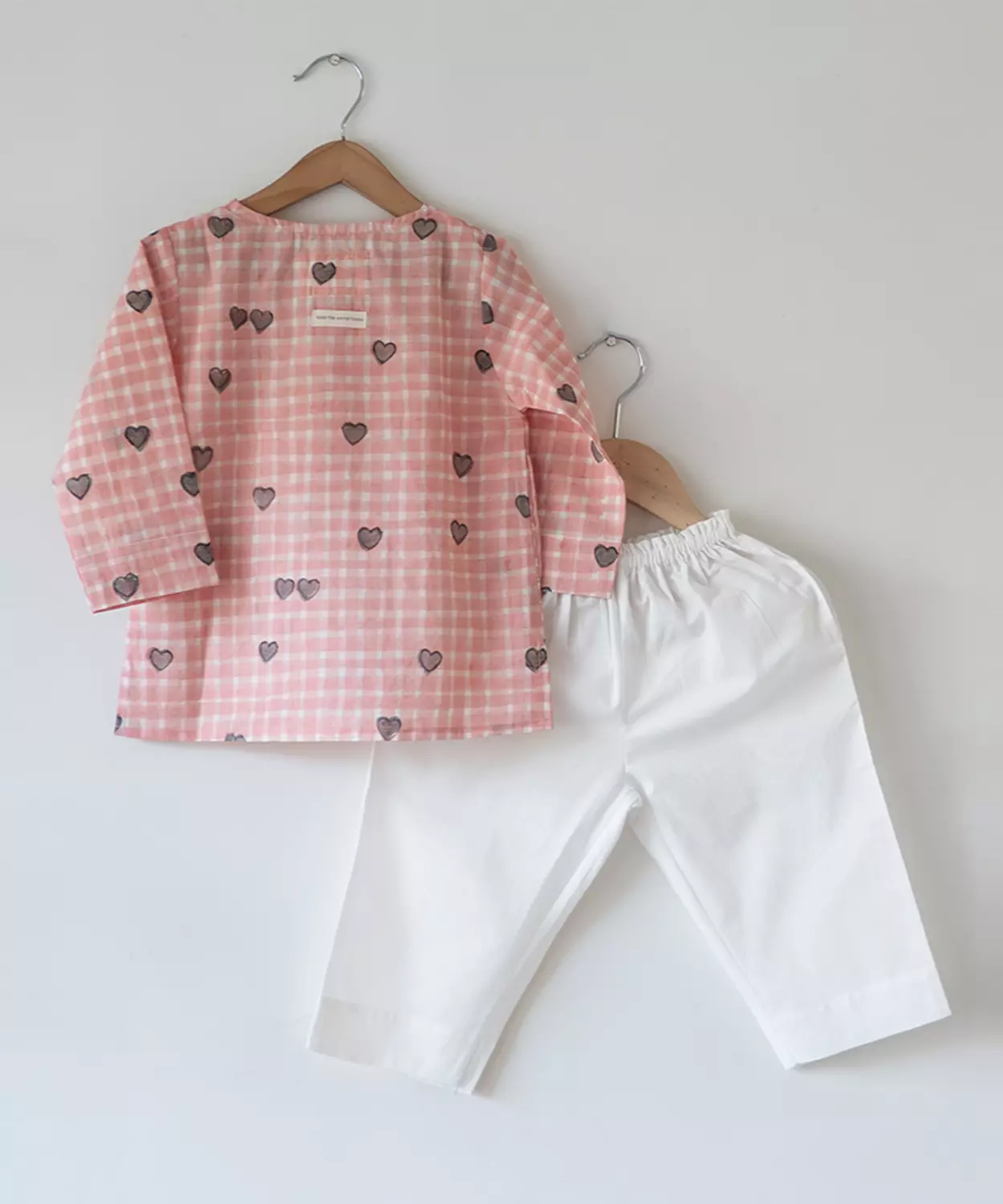 Love Print Kurta With Pajama Set