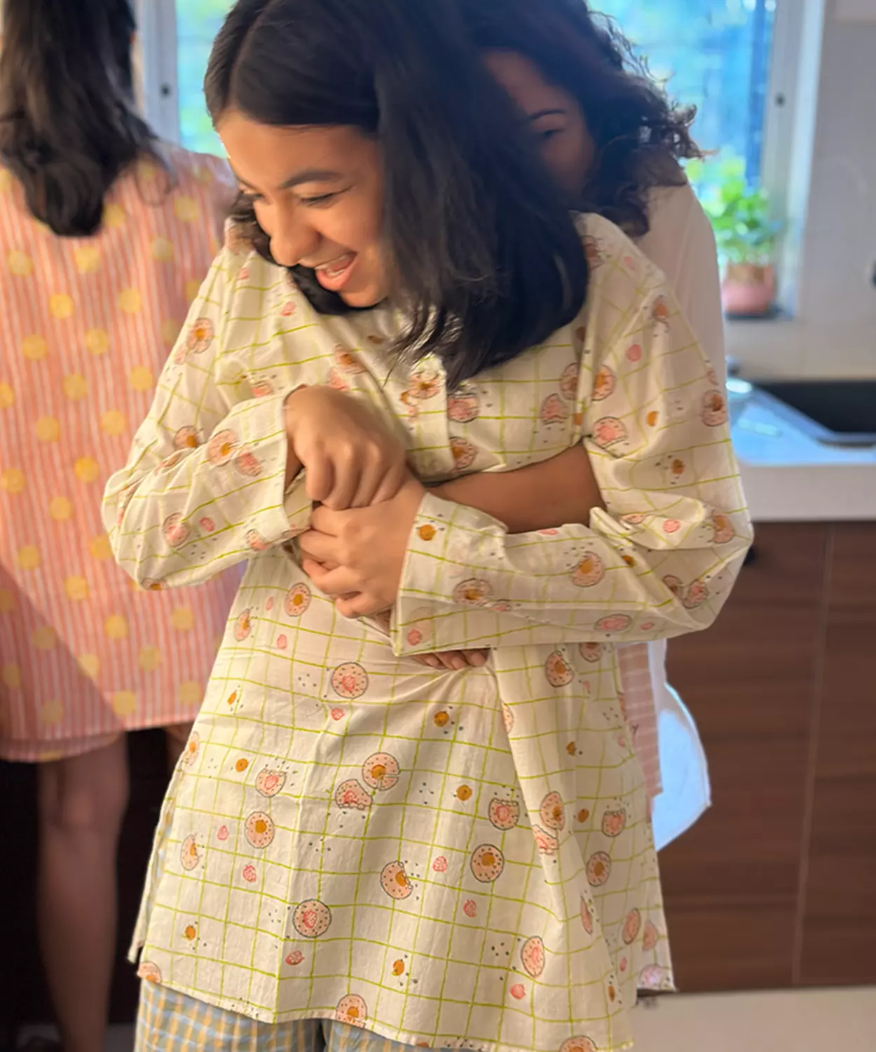 Cookie Print Kurta With Shorts Set