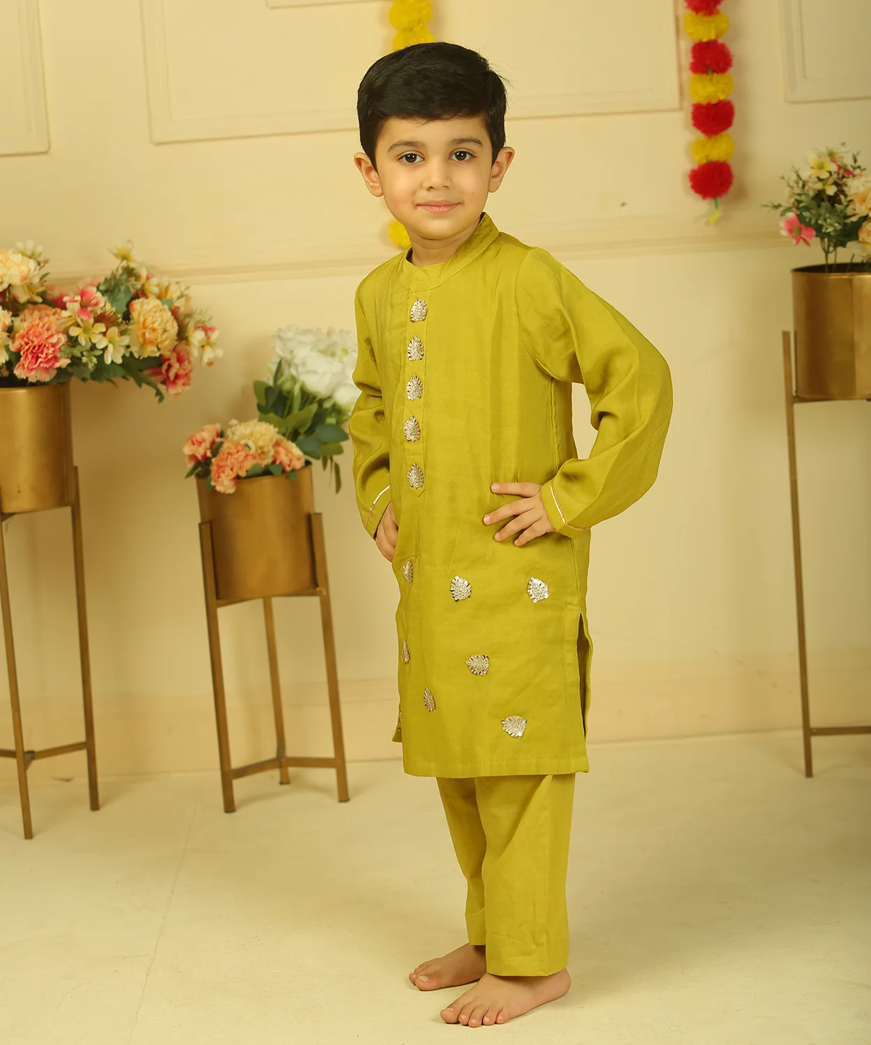 Golden Yellow Kurta Set