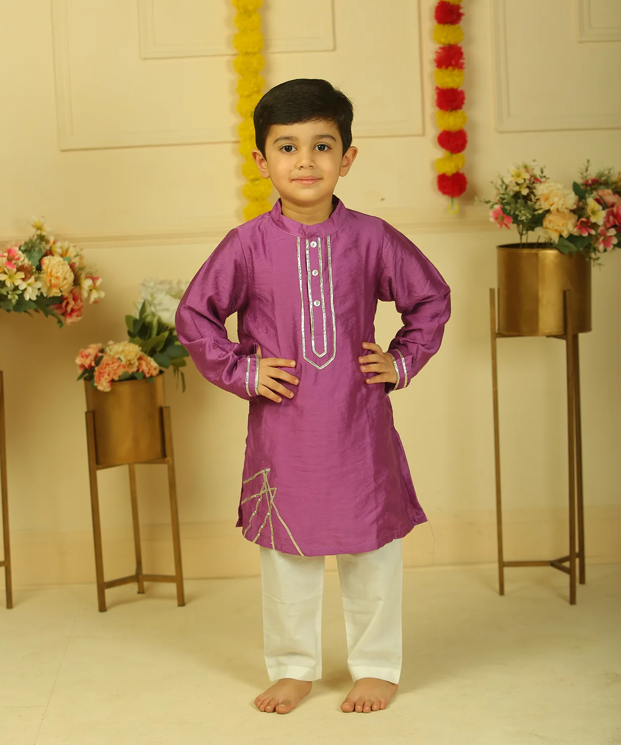 Purple Kurta Set