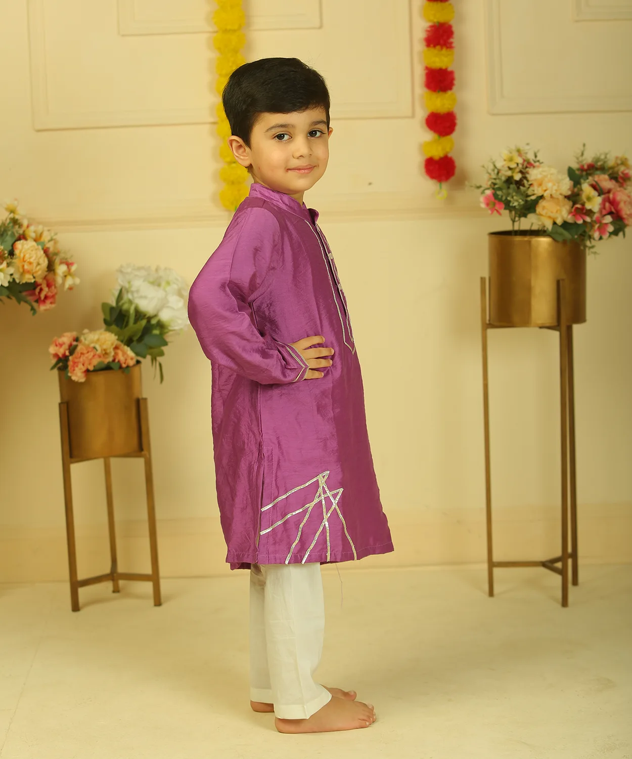 Purple Kurta Set