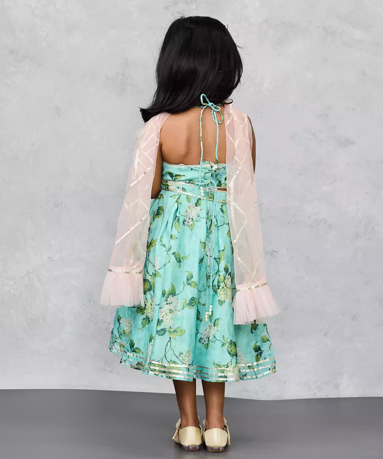 Stylish Sea Green Ghaghra Choli