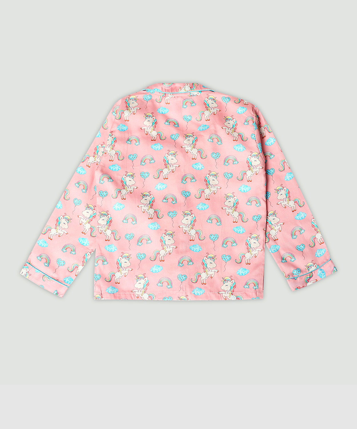 Unicorn Utopia Button Down Pure Cotton Kids Pyjama Set