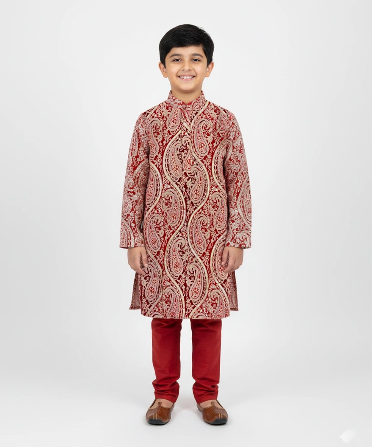 Embroidered Kurta Set For Boy
