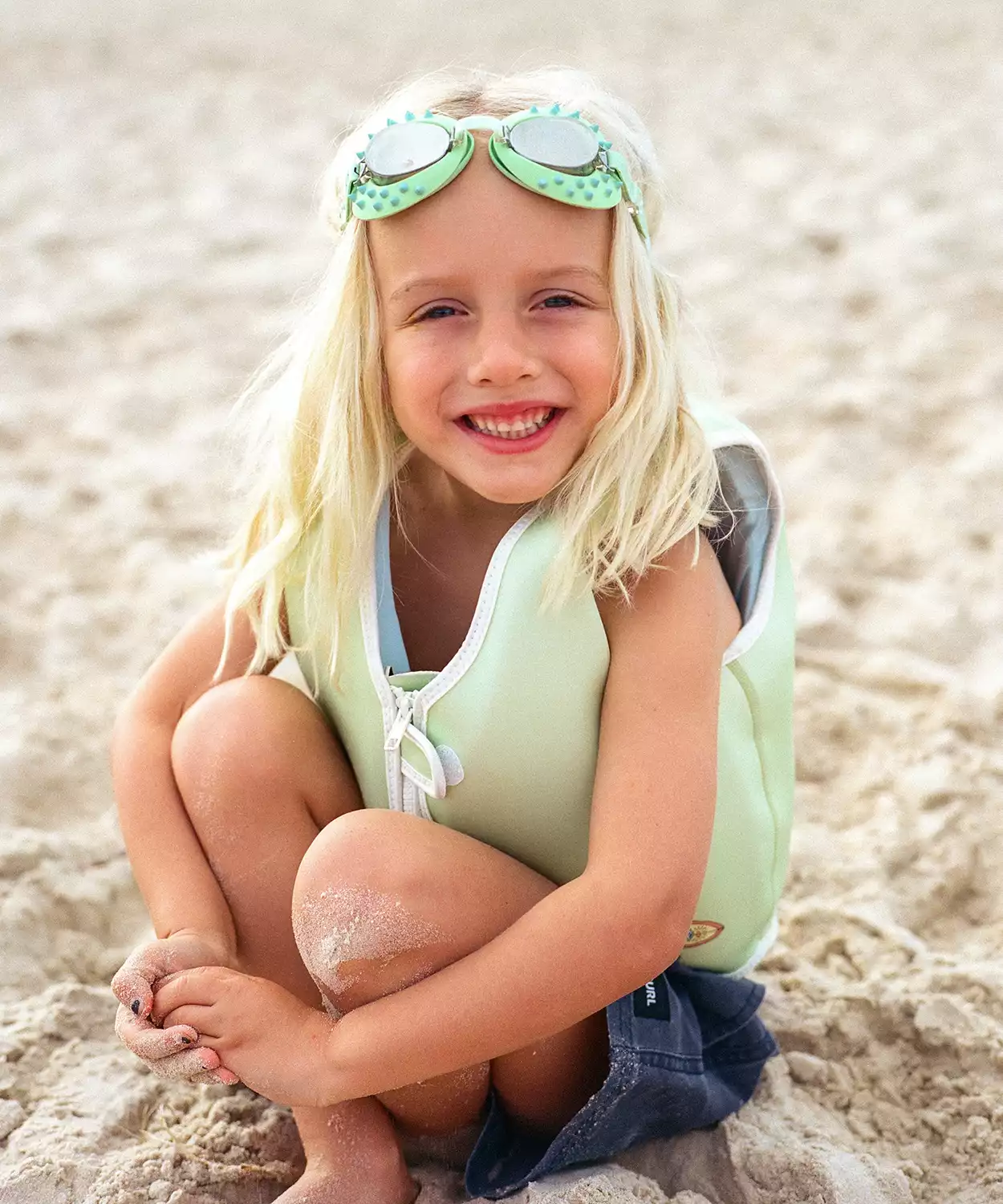 Kids Swim Goggles Shred Turtle Aqua