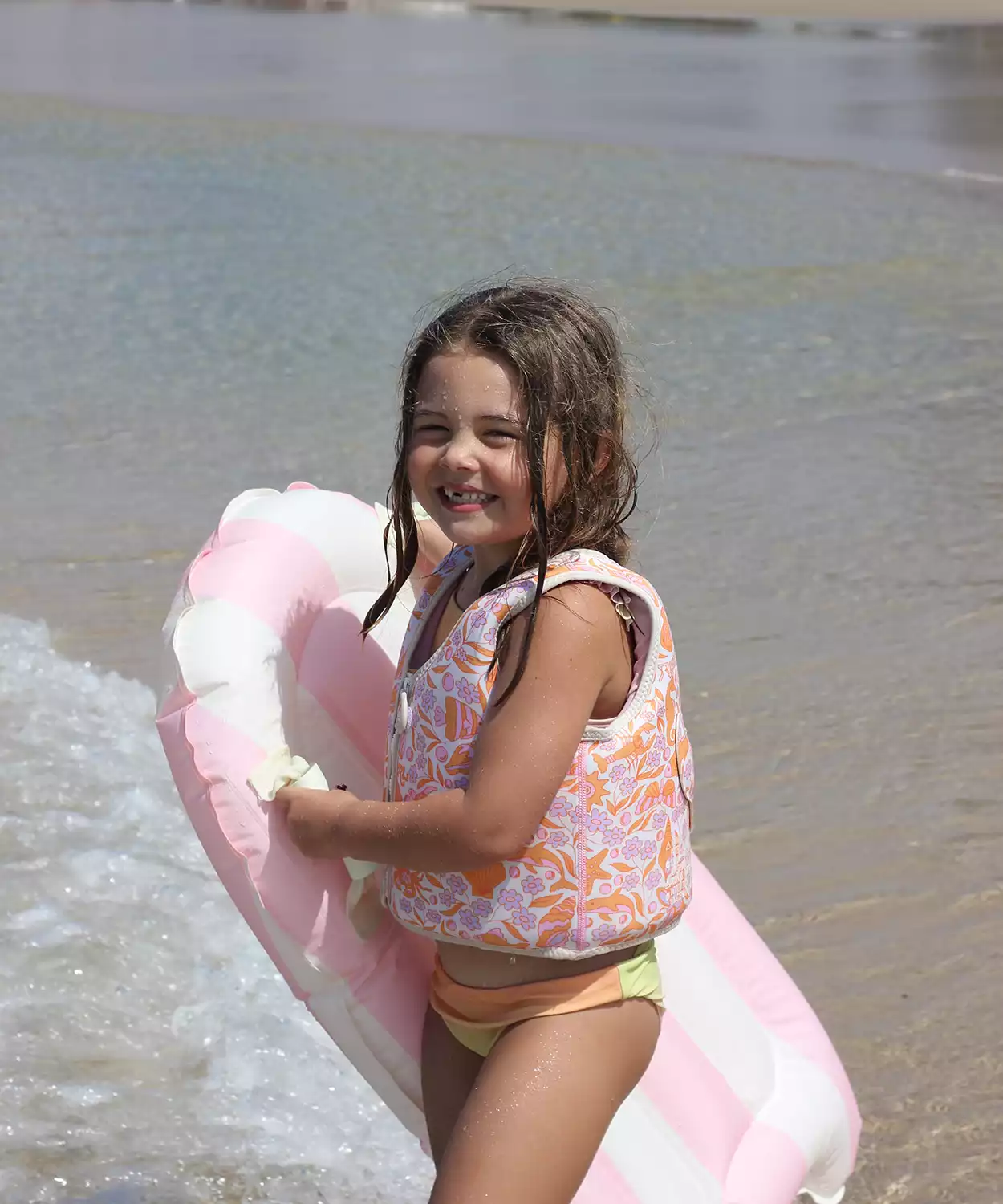 Kids Swim Vest 3-6 Ocean Magic Pink