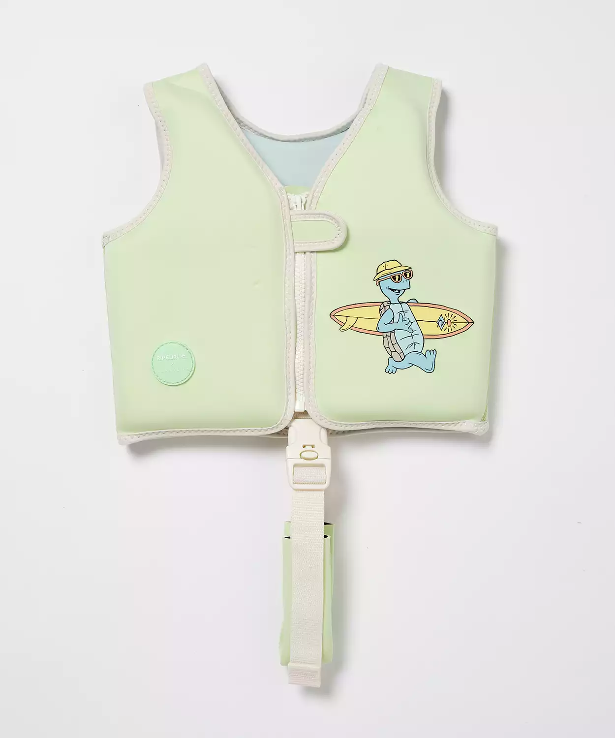 Kids Swim Vest 1-2 Shred Turtle Aqua