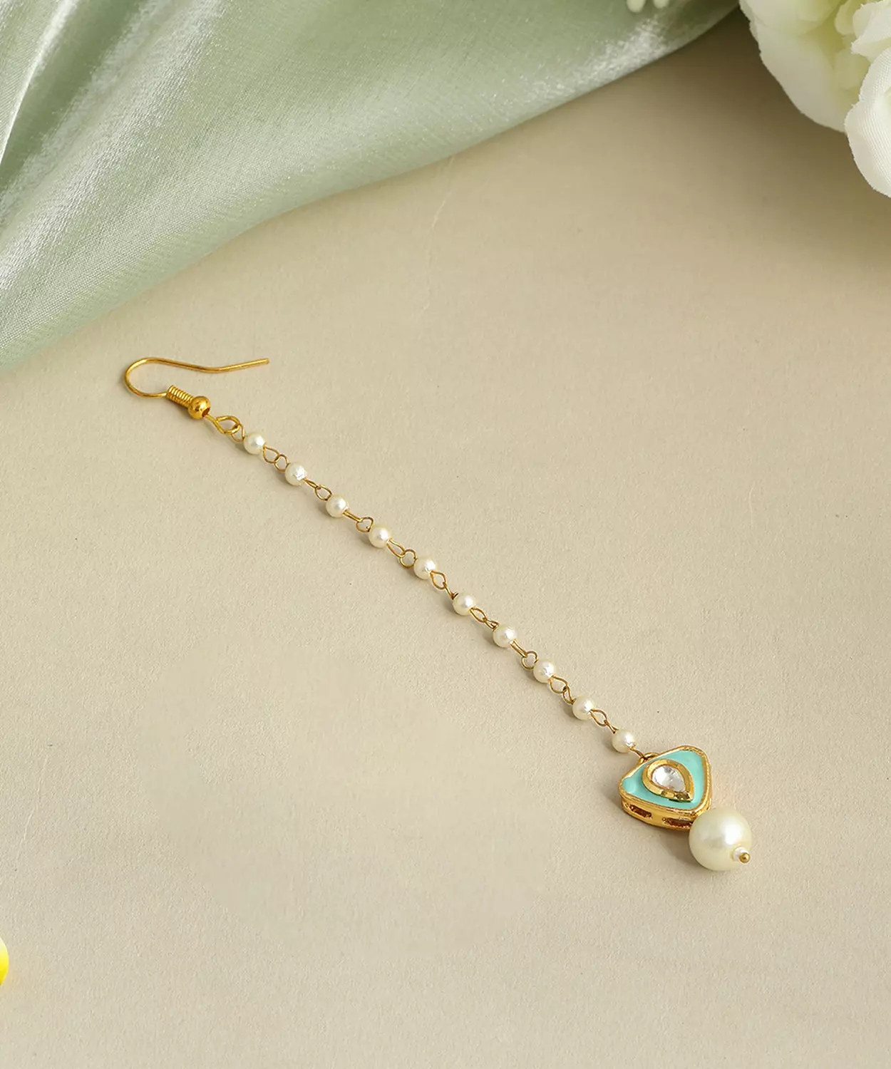 Pastel Green Whisper Pearl Tikka