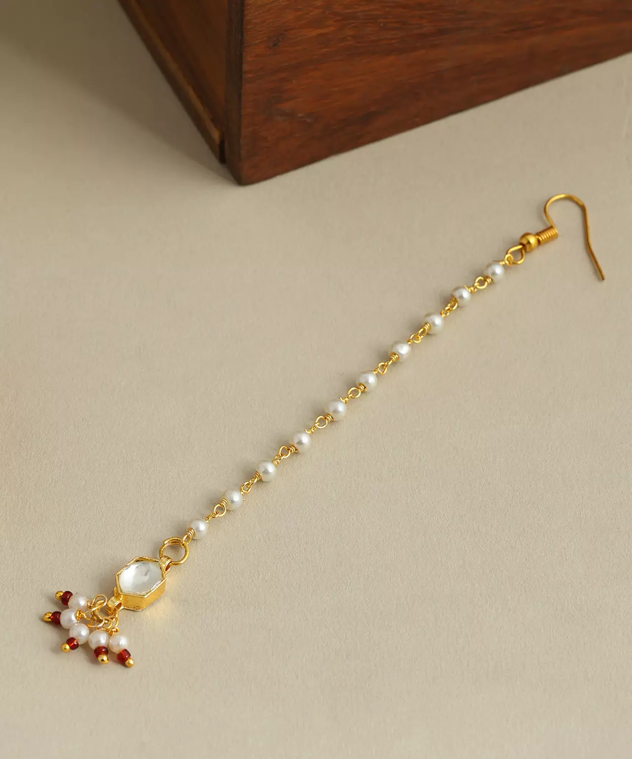 Soft Bloom Kundan Maang Tikka