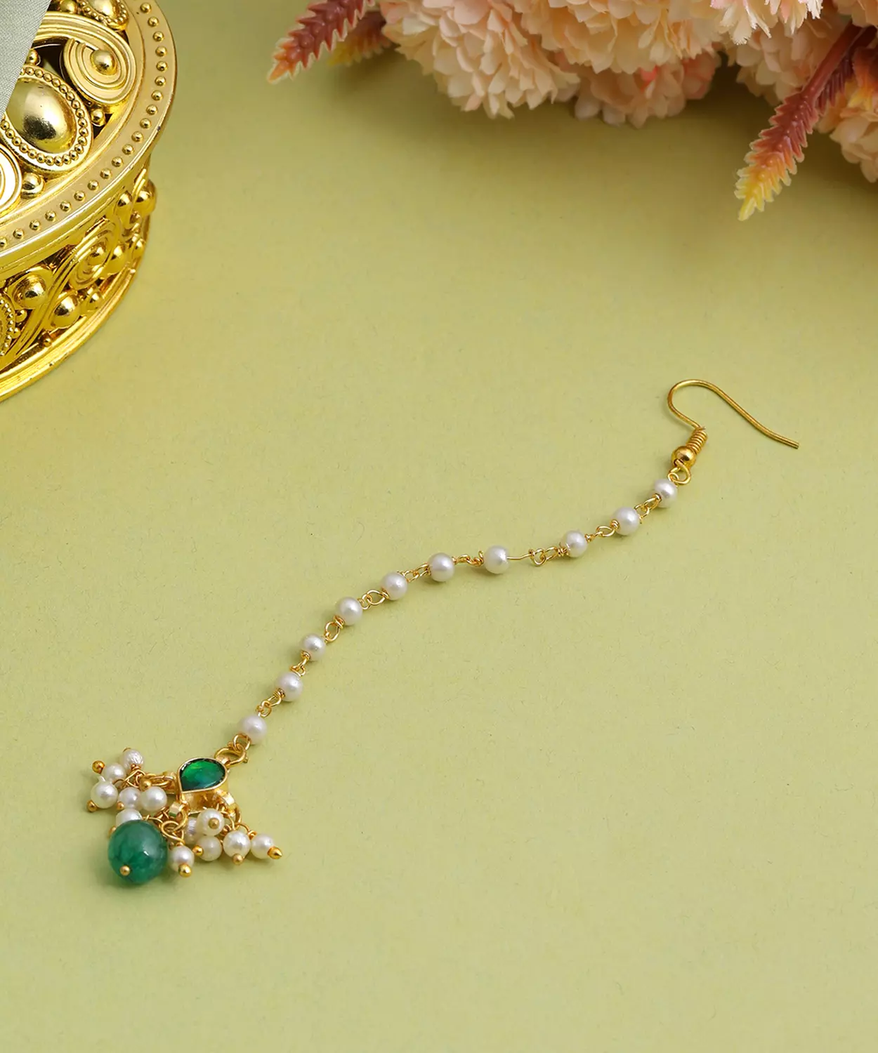 Lime Blossom Maang Tikka