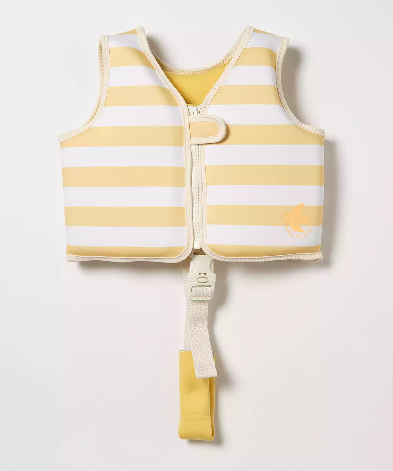 Kids Swim Vest 2-3 Sid the Seagull Mustard Stripe