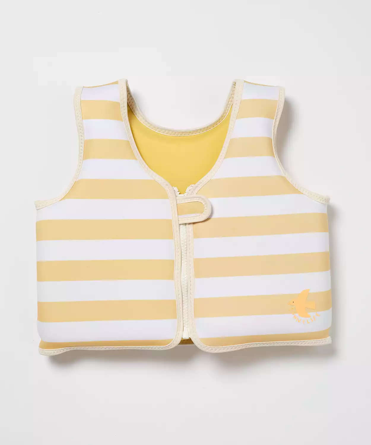 Kids Swim Vest 3-6 Sid the Seagull Mustard Stripe
