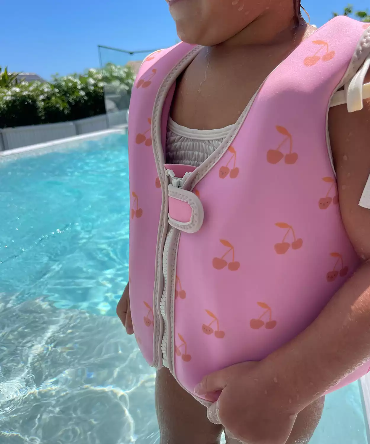Kids Swim Vest 3-6 Cotton Candy Cherry