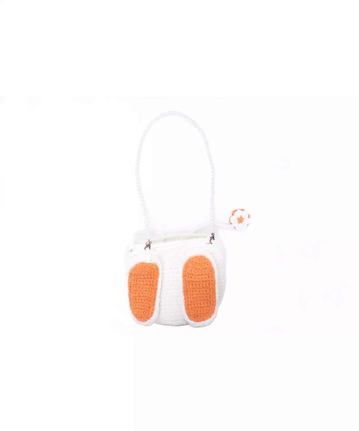Orange Bunny Bag With Hand Crochet