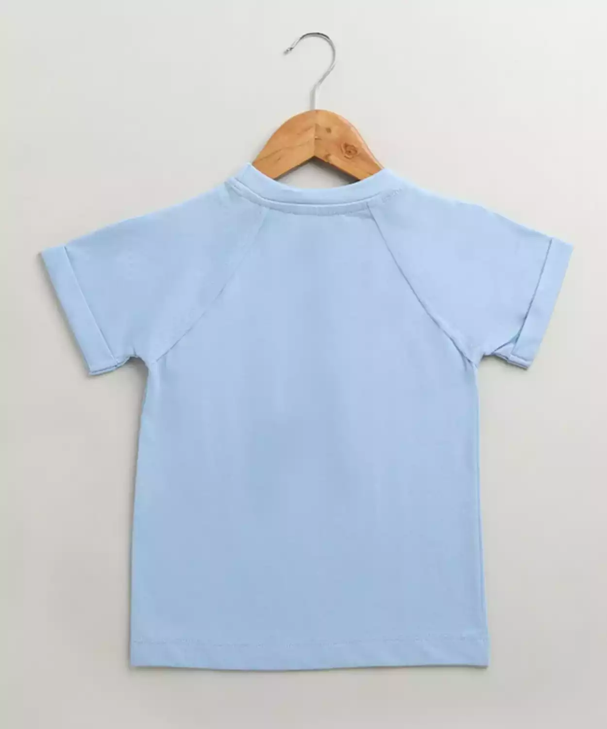 Cotton Woven Half Sleeve Unisex Jungle Explorer Printed Tshirt- Blue