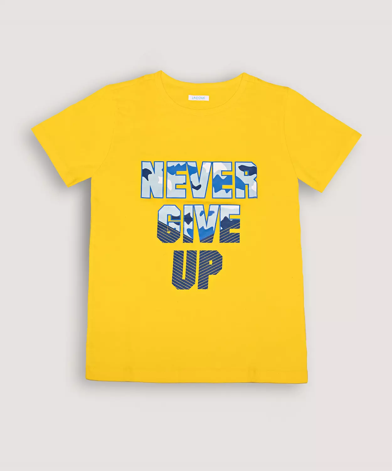 Yellow Pure Cotton Half Sleeves T-Shirt