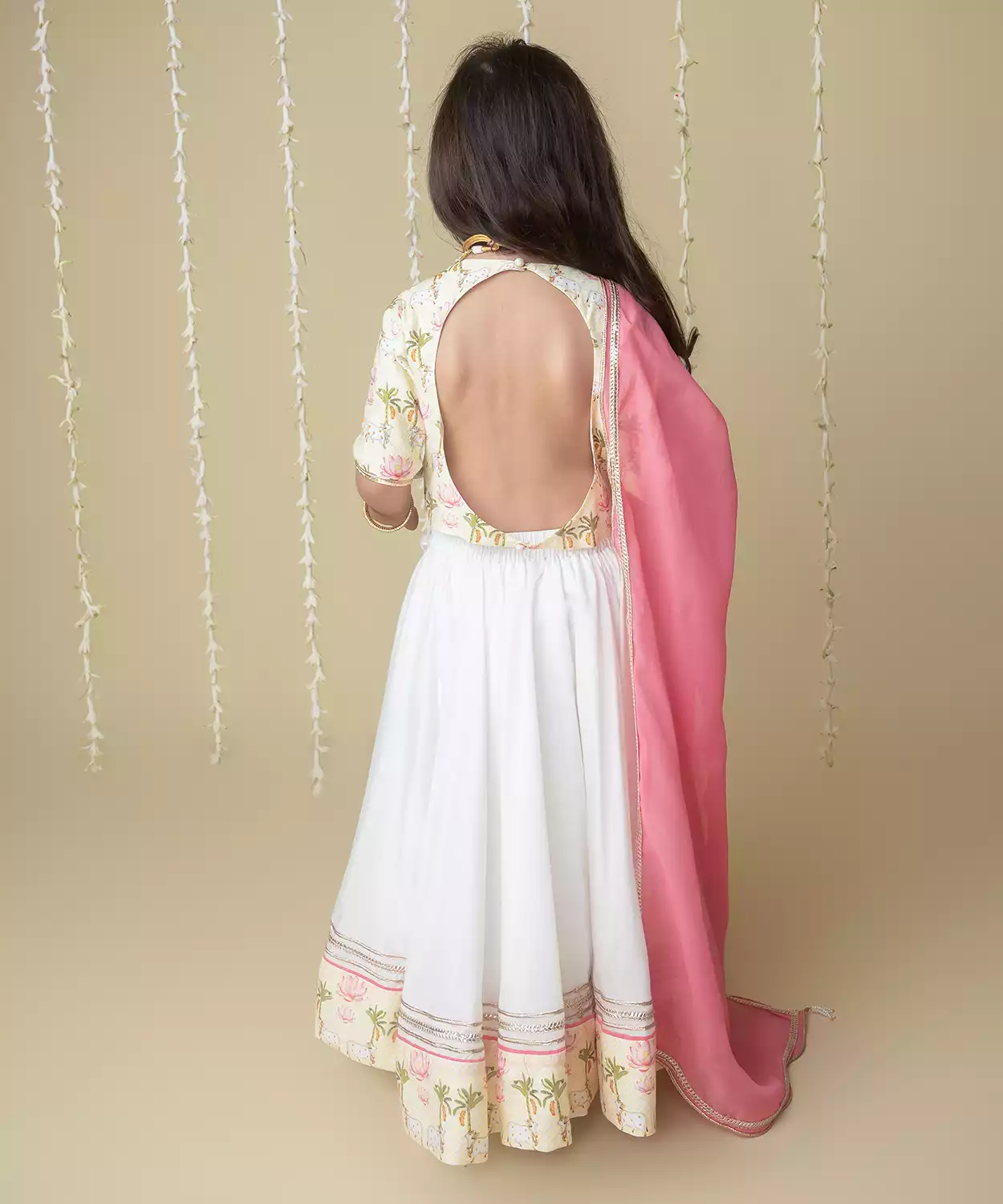 Traditional Pichwai Printed Lehenga Set