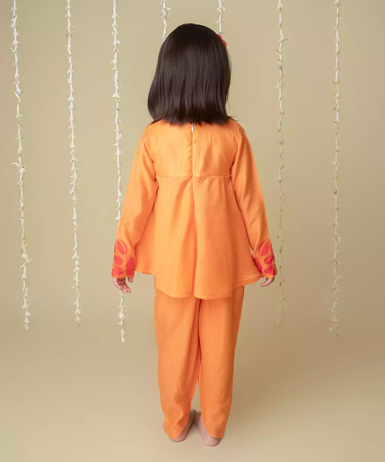 Sunset Applique Dhoti Set