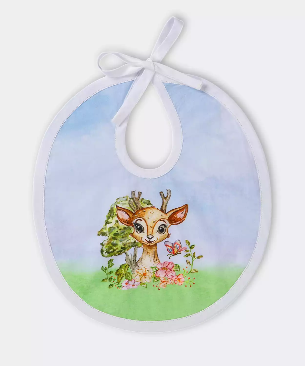 Infant Bambi Print Egyptian Cotton Baby Feed Set- Small (Pack of 3)