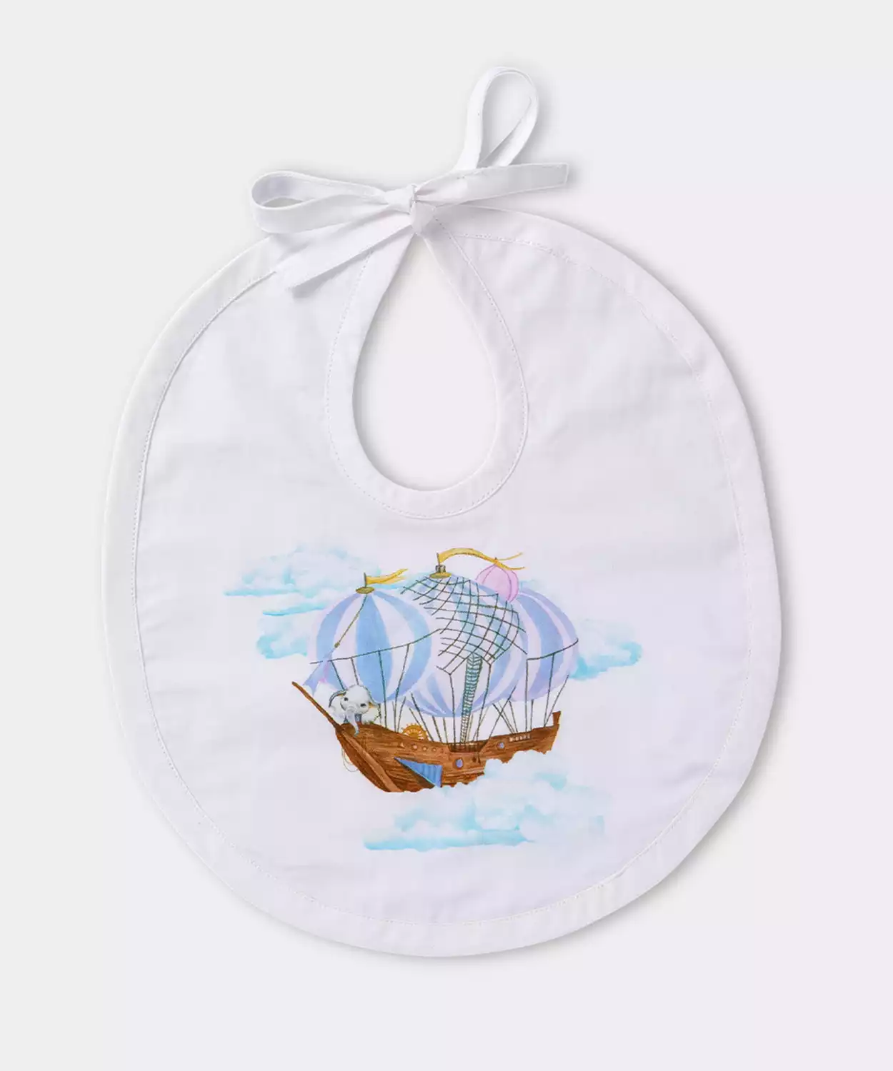 Infant Ele's Print Egyptian Cotton Baby Feed Set- Small (Pack of 3)