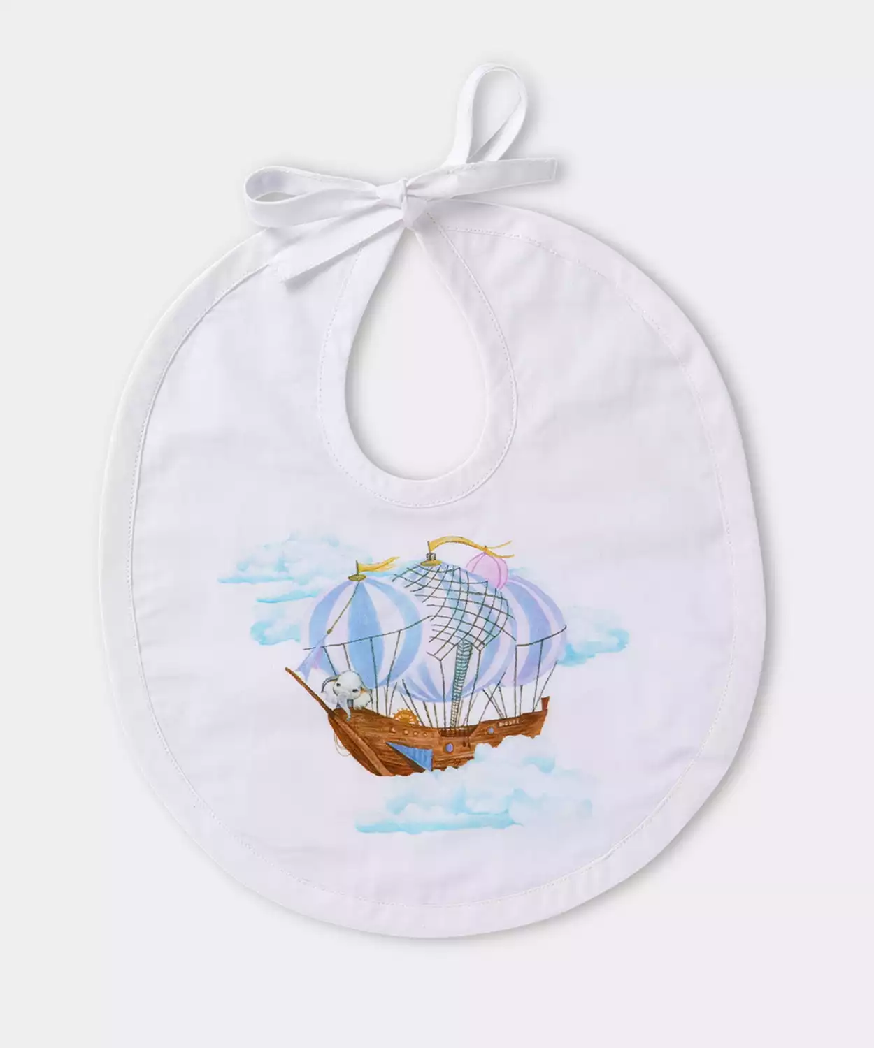 Infant Ele's Print Egyptian Cotton Baby Feed Set- Large (Pack of 3)