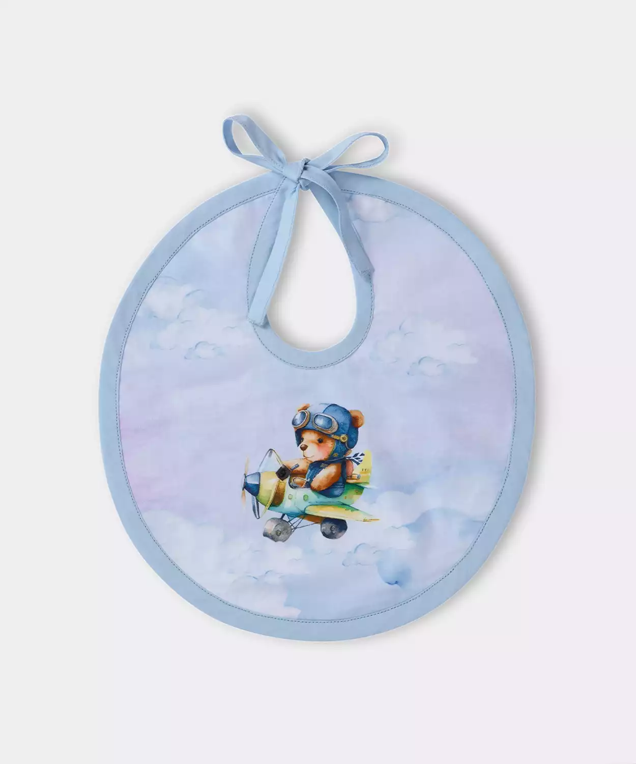 Infant Teddy's Print Egyptian Cotton Baby Feed Set- Large (Pack of 3)