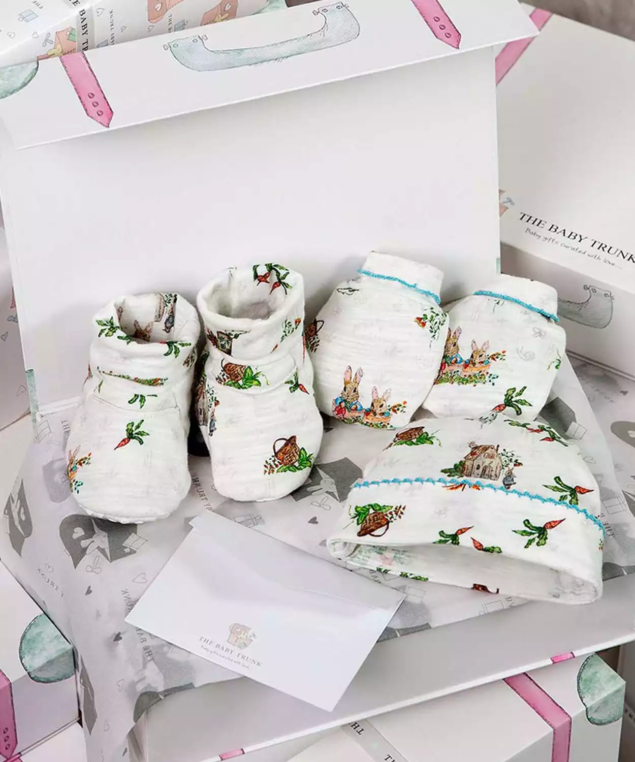 New Born Essential Pure Cotton Baby Apparel Gift Box Set of 3