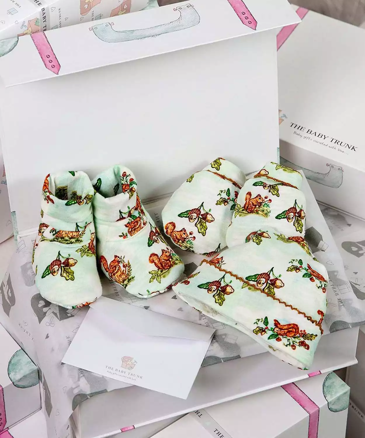 New Born Essential Pure Cotton Baby Apparel Gift Box Set of 3