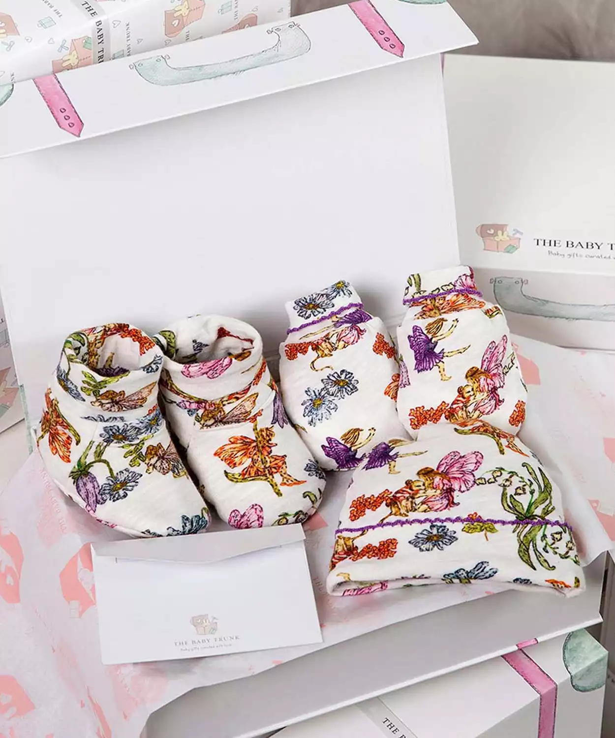 New Born Essential Pure Cotton Baby Apparel Gift Box Set of 3
