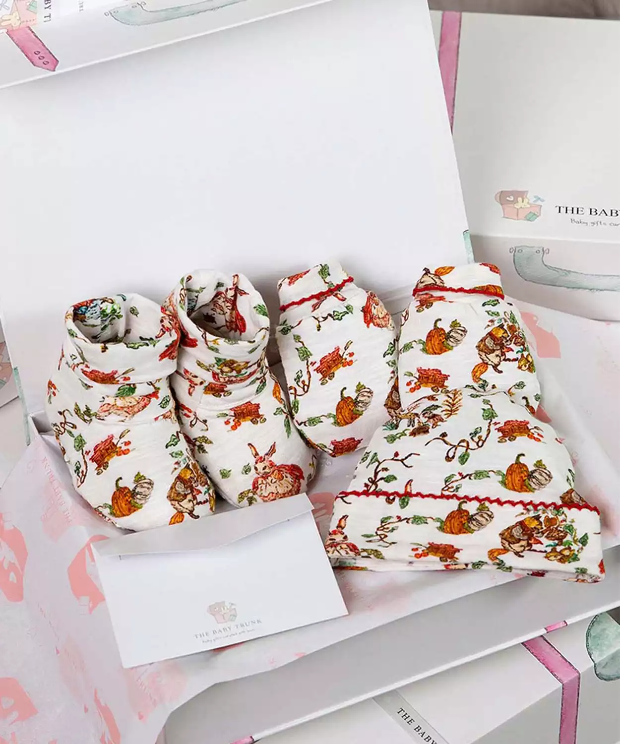 New Born Essential Pure Cotton Baby Apparel Gift Box Set of 3