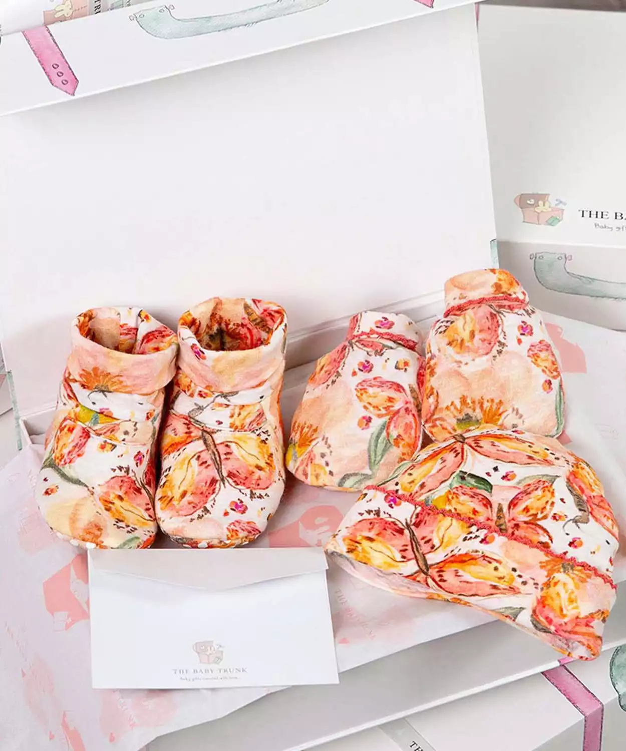 New Born Essential Pure Cotton Baby Apparel Gift Box Set of 3