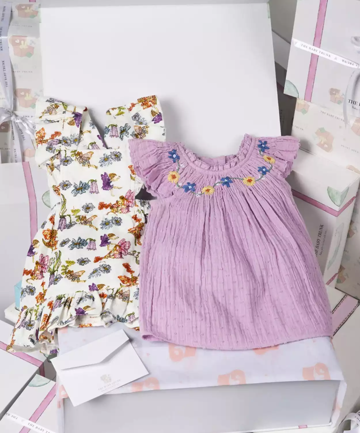 Baby Girl Pure Cotton Baby Apparel Gift Box Set of 2