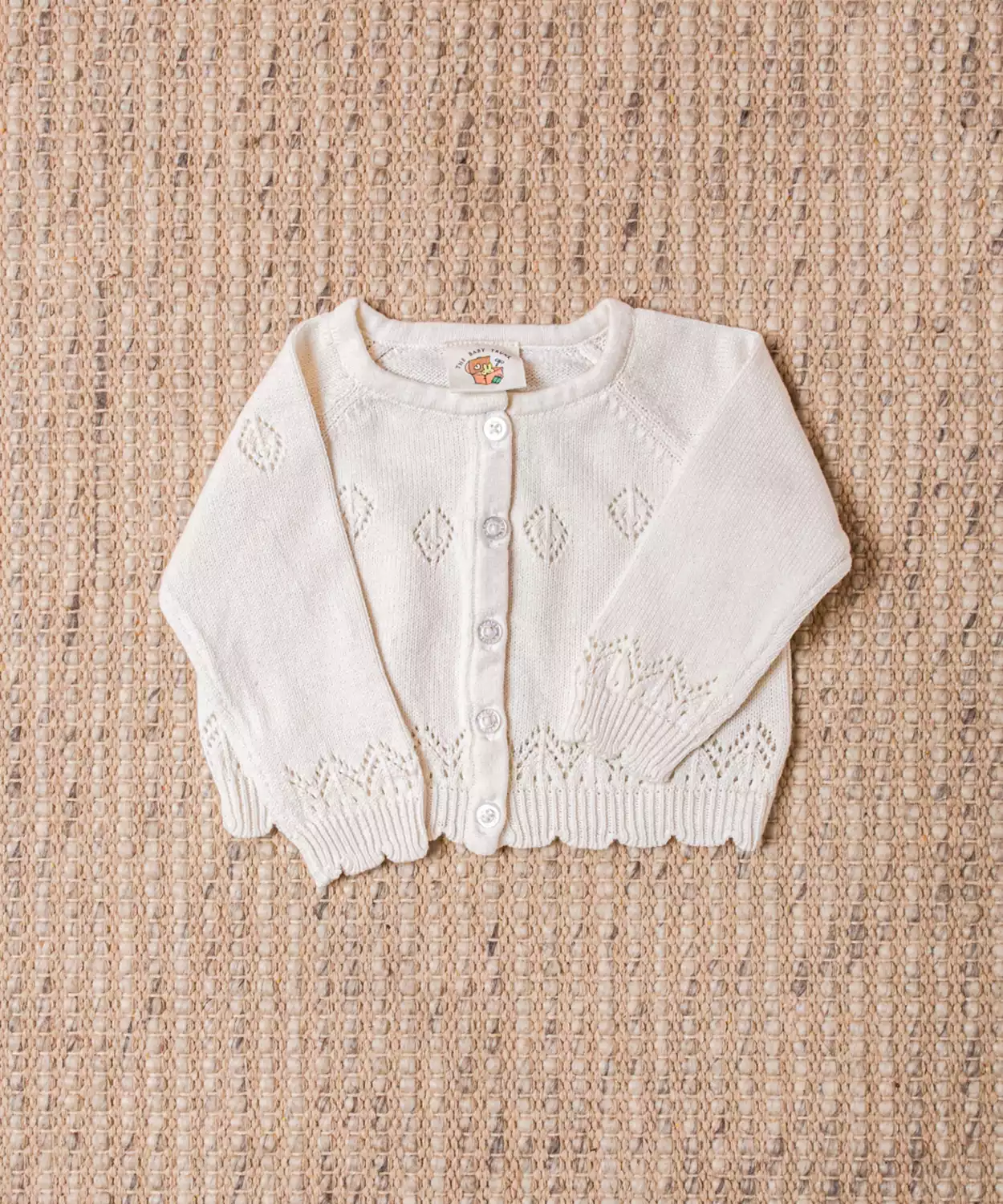 Baby Girl White Victorian Lace Cardigan