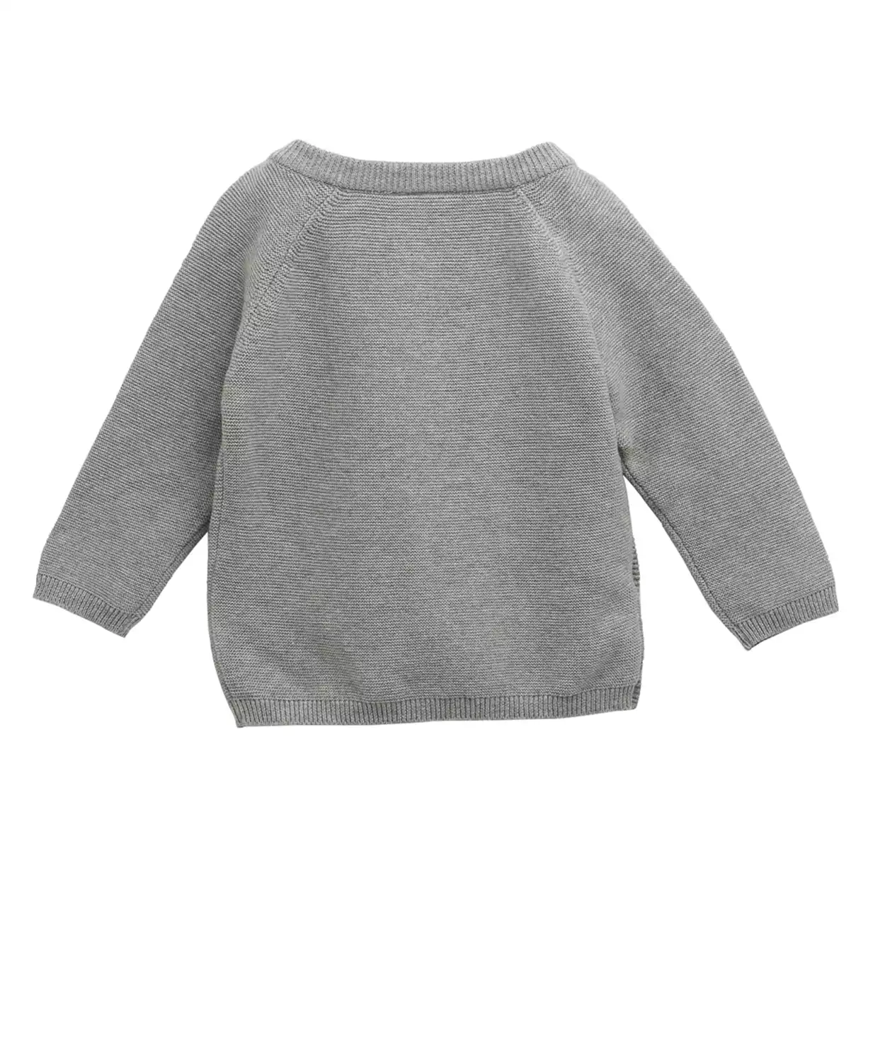 Grey Cardigan with Side Button Opening
