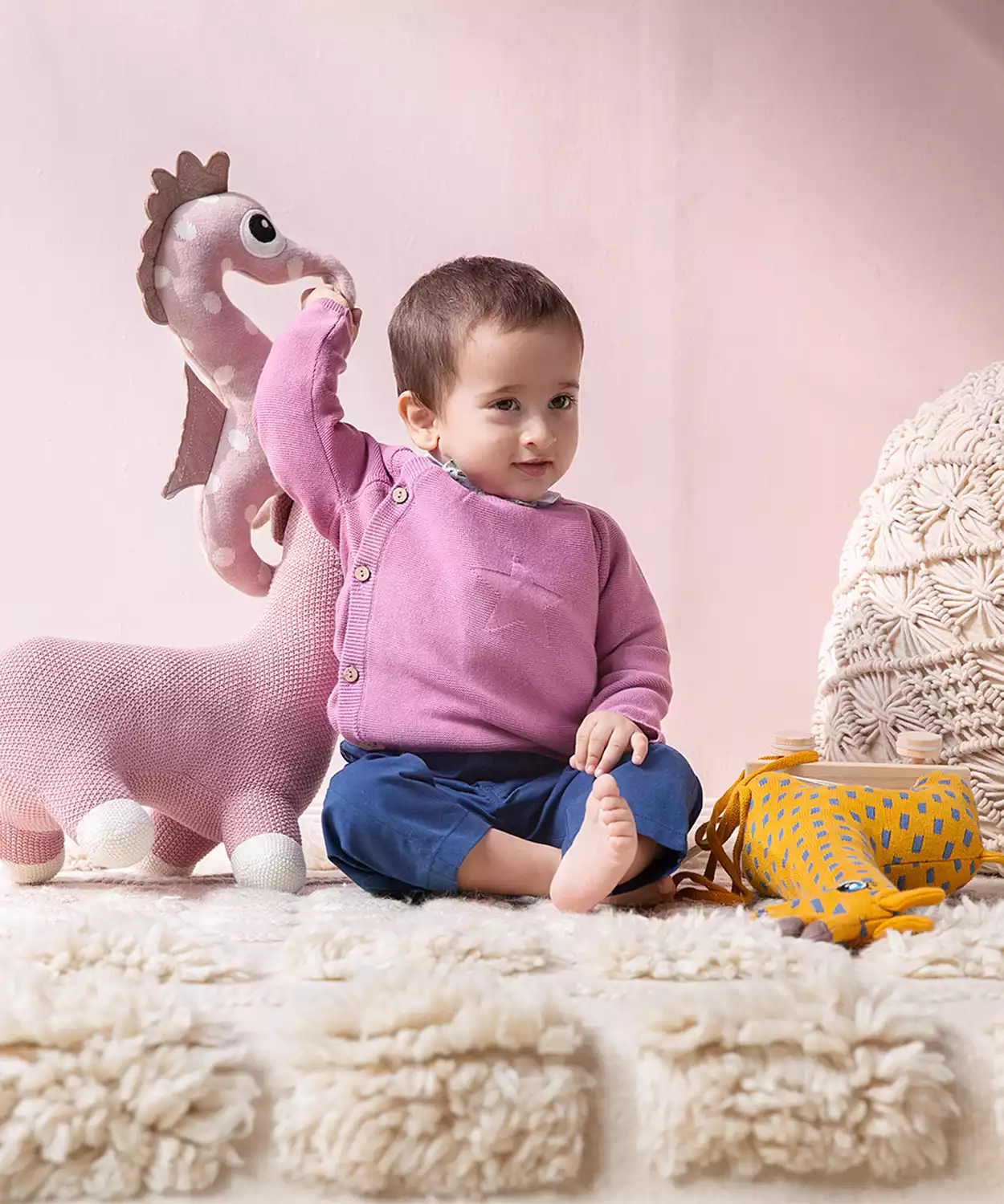 Rose Cardigan with Side Button Opening