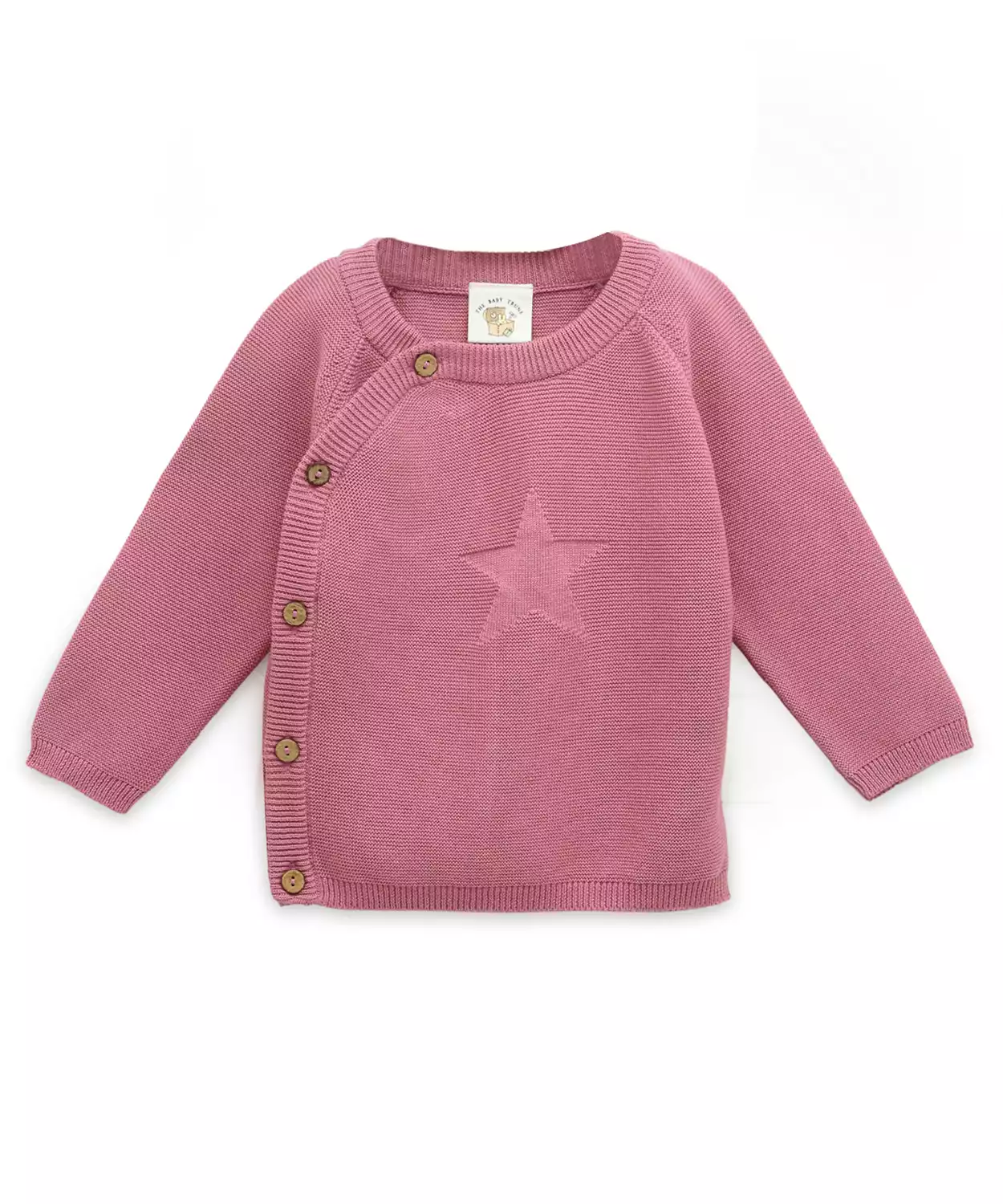 Rose Cardigan with Side Button Opening