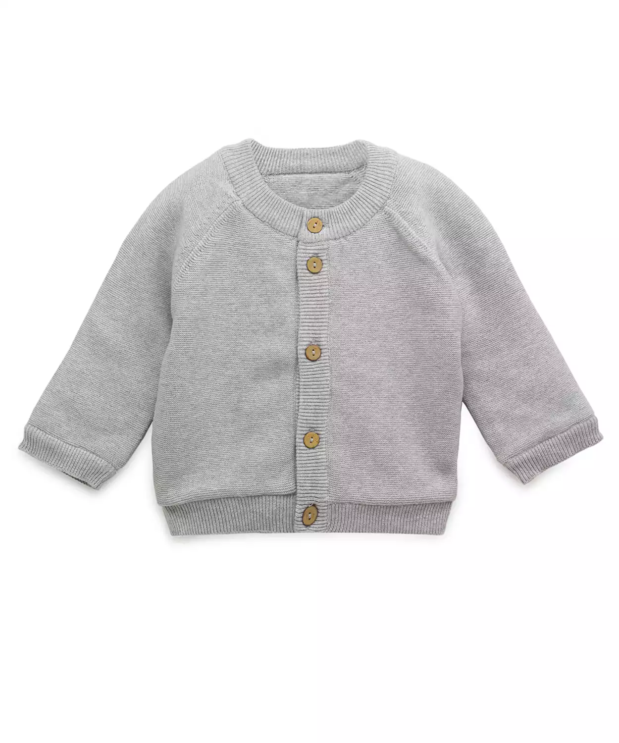 Unisex Grey Mint Sherpa Wollen Button Down Cardigan