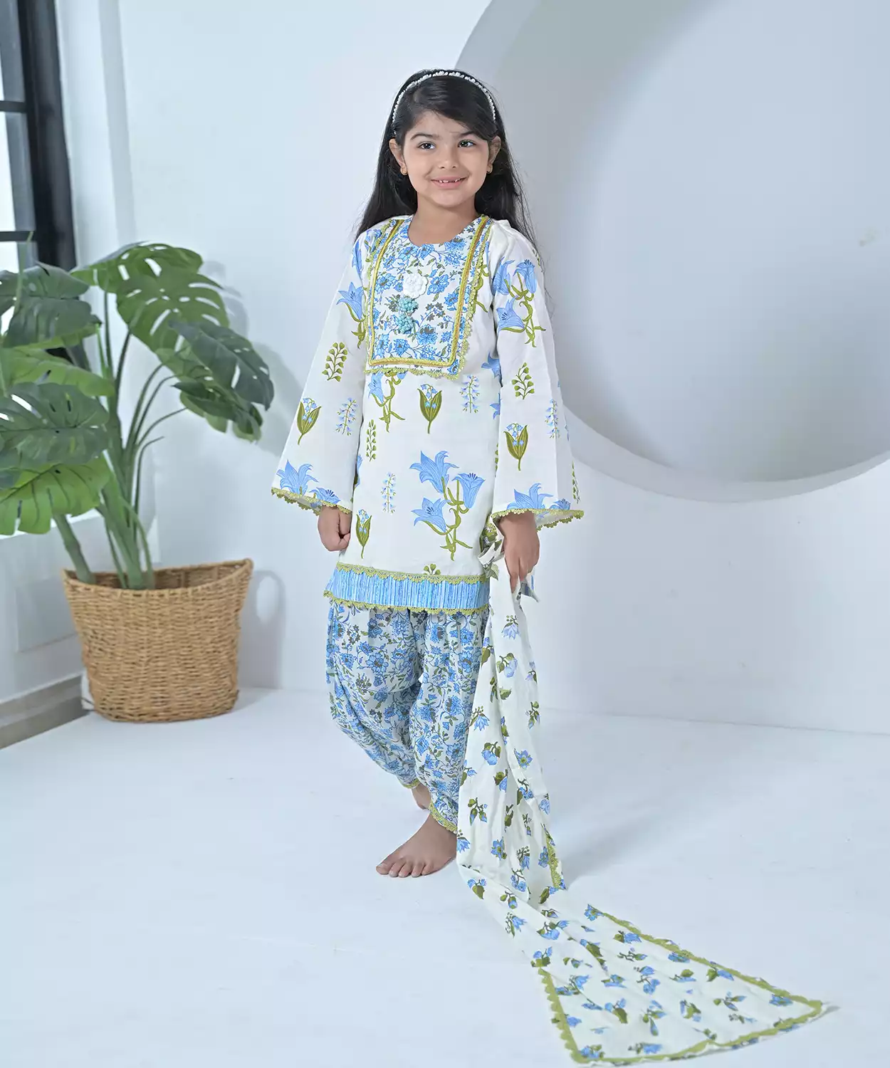 Lily Salwar Set- Blue