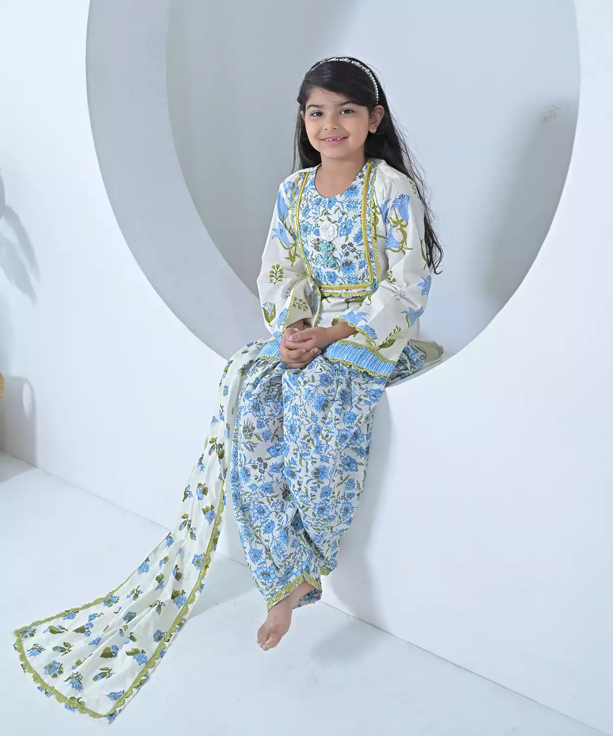Lily Salwar Set- Blue