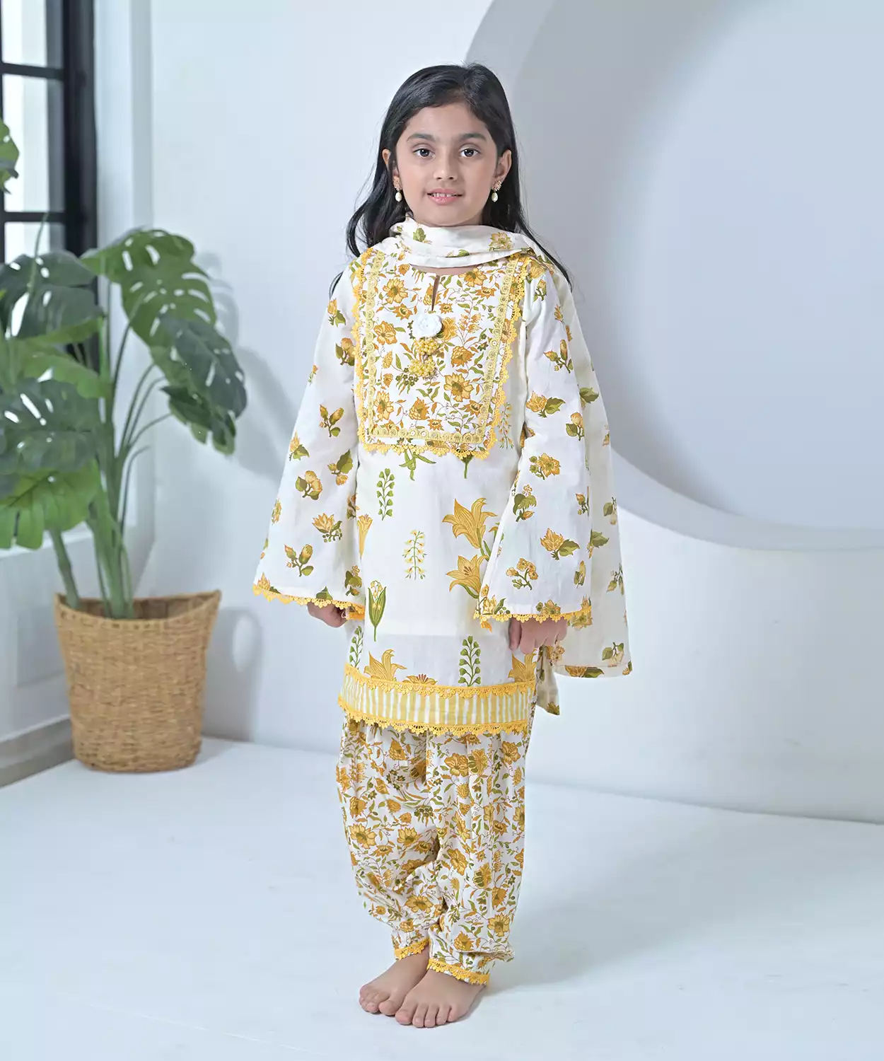 Lily Salwar Set- Yellow