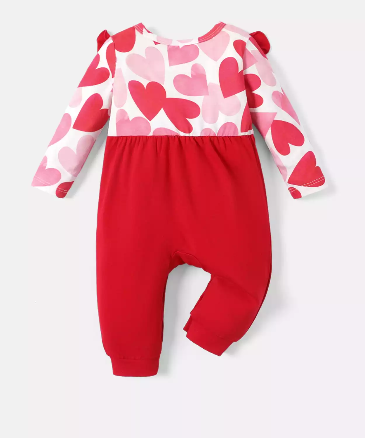 Baby Girl Heart Printed Romper